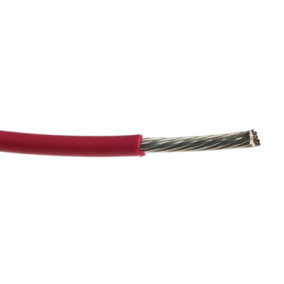 Alpha Wire EcoWire Series Red 0.52 mm² Hook Up Wire, 20 AWG, 10/0.25 mm, 305m, MPPE Insulation