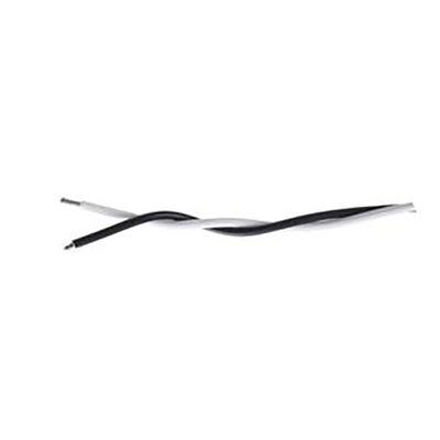 TE Connectivity Black/White 0.38 mm² Hook Up Wire, 22 AWG, 19/34, 100m, Polyalkene Insulation