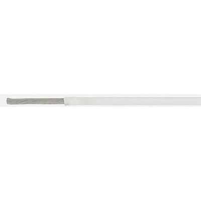 TE Connectivity White 0.15 mm² Hook Up Wire, 26 AWG, 19/38, 100m, ETFE Insulation