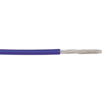 Alpha Wire EcoWire Series Blue 1.3 mm² Hook Up Wire, 16 AWG, 26/0.25 mm, 305m, MPPE Insulation