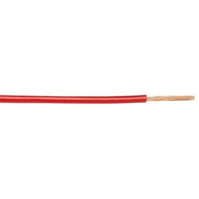 Alpha Wire 1551 Series Red 0.33 mm² Hook Up Wire, 22 AWG, 7/0.25 mm, 30m, PVC Insulation