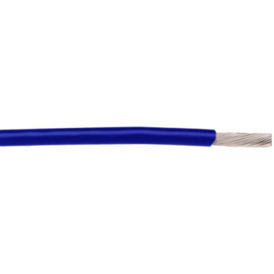 Alpha Wire 2842 Series Blue 0.09 mm² Hook Up Wire, 28 AWG, 19/40, 30.5m, PTFE Insulation