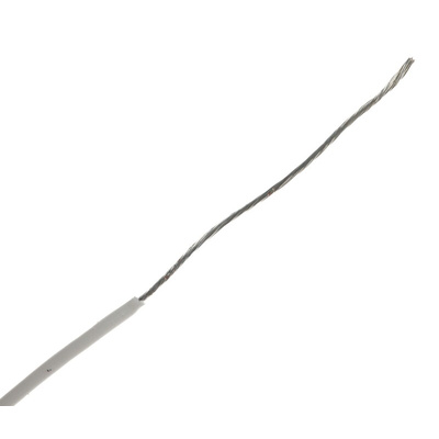 Alpha Wire 39X2205 Series White 0.33 mm² Hook Up Wire, 22 AWG, 7/0.25 mm, 30.5m, Silicone Insulation