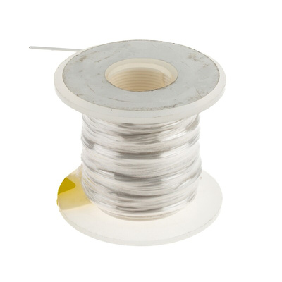 Alpha Wire 39X2205 Series White 0.33 mm² Hook Up Wire, 22 AWG, 7/0.25 mm, 30.5m, Silicone Insulation