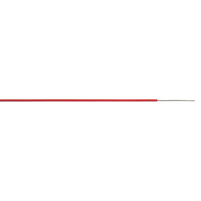 AXINDUS KU Series Red 0.38 mm² Hook Up Wire, 22 AWG, 7/0.25 mm, 250m, ETFE Insulation