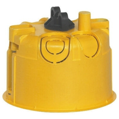 Legrand Batibox Yellow Plastic Back Box, NF, IP00, Drylining Mount, 1 Gangs, 67 x 50mm