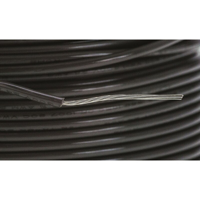 Alpha Wire Grey 0.2 mm² Hook Up Wire, 24 AWG, 7/0.20 mm, 30m, PVC Insulation