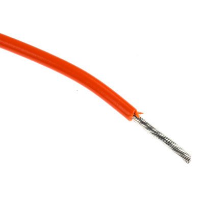 Alpha Wire Premium Series Orange 0.81 mm² Hook Up Wire, 18 AWG, 16/0.25 mm, 305m, PVC Insulation