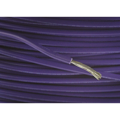 Alpha Wire Purple 0.81 mm² Hook Up Wire, 18 AWG, 16/0.25 mm, 305m, PVC Insulation