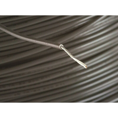 Alpha Wire Grey 0.23 mm² Hook Up Wire, 24 AWG, 7/0.20 mm, 305m, PVC Insulation