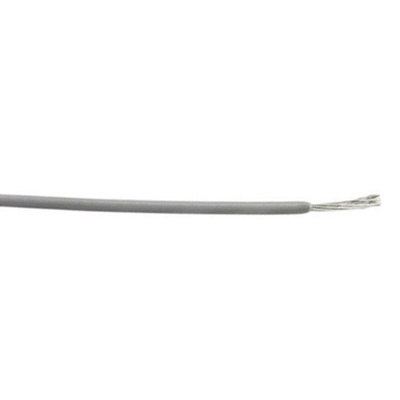 Alpha Wire Grey 0.23 mm² Hook Up Wire, 24 AWG, 7/0.20 mm, 305m, PVC Insulation