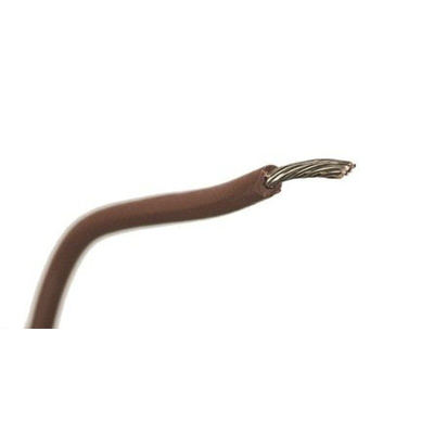 Alpha Wire Brown 1.32 mm² Hook Up Wire, 16 AWG, 26/0.25 mm, 305m, PVC Insulation