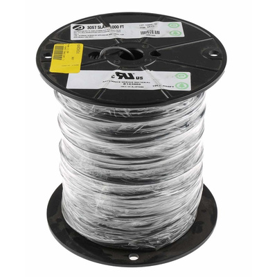 Alpha Wire Premium Series Grey 1.32 mm² Hook Up Wire, 16 AWG, 26/0.25 mm, 305m, PVC Insulation