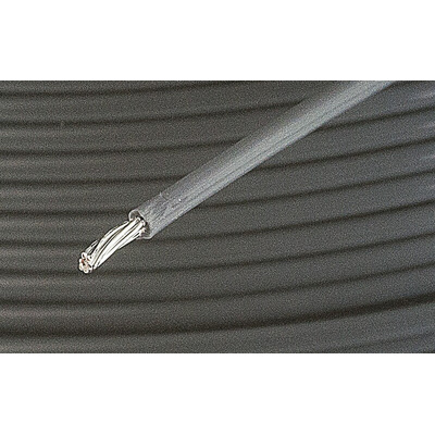 Alpha Wire Grey 0.35 mm² PTFE Equipment Wire, 22 AWG, 7/0.25 mm, 30m, PTFE Insulation