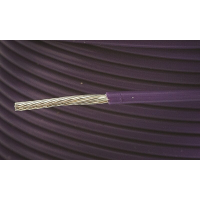 Alpha Wire Purple 0.96 mm² PTFE Equipment Wire, 18 AWG, 19/0.25 mm, 30m, PTFE Insulation