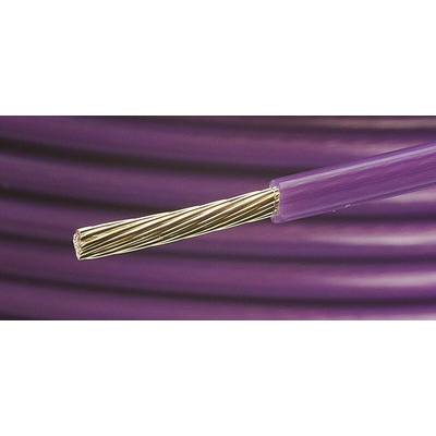 Alpha Wire Purple 1.23 mm² PTFE Equipment Wire, 16 AWG, 19/0.29 mm, 30m, PTFE Insulation