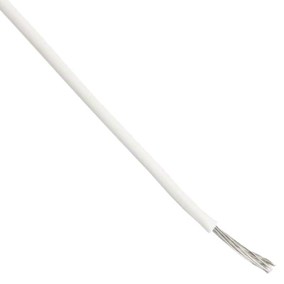 Alpha Wire 7054 Series White 0.2 mm² Hook Up Wire, 24 AWG, 7/0.20 mm, 30m, PVC Insulation
