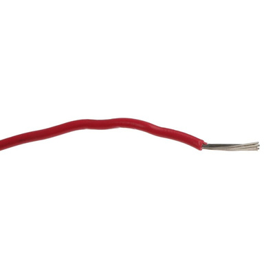 Nexans KY30 Series Red 0.33 mm² Hook Up Wire, 22 AWG, 7/0.25 mm, 250m, PVC Insulation