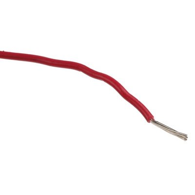 Nexans KY30 Series Red 0.33 mm² Hook Up Wire, 22 AWG, 7/0.25 mm, 250m, PVC Insulation