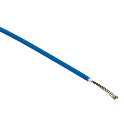 TE Connectivity FlexLite Series Blue 0.26 mm² Hook Up Wire, 23 AWG, 19/0.12 mm, 100m, Polyolefin Insulation