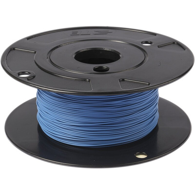 TE Connectivity FlexLite Series Blue 0.33 mm² Hook Up Wire, 22 AWG, 19/0.15 mm, 100m, Polyolefin Insulation