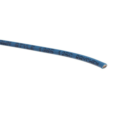 TE Connectivity FlexLite Series Blue 1 mm² Equipment Wire, 17 AWG, 19/0.25 mm, 100m, Polyolefin Insulation