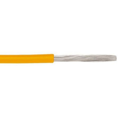 Alpha Wire EcoWire Series Orange 0.08 mm² Hook Up Wire, 28 AWG, 7/0.12 mm, 30m, MPPE Insulation