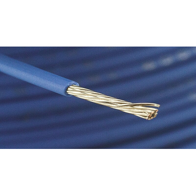 Alpha Wire EcoWire Series Blue 0.52 mm² Hook Up Wire, 20 AWG, 10/0.25 mm, 30m, MPPE Insulation