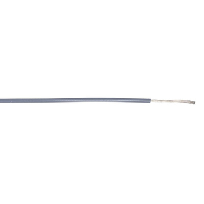 AXINDUS KY30 Series Grey 0.34 mm² Hook Up Wire, 22 AWG, 7/0.25 mm, 200m, PVC Insulation