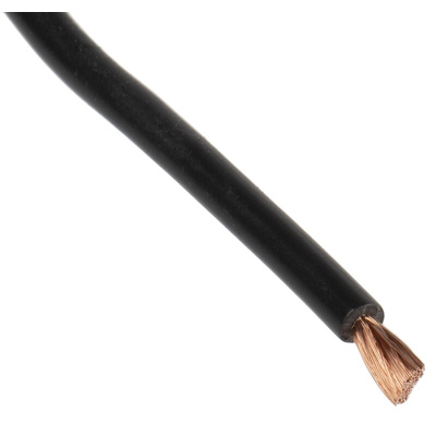 Lapp Black 1 mm² Hook Up Wire, 17 AWG, 100m, PVC Insulation
