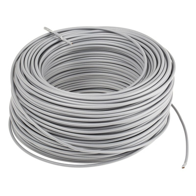 Lapp Grey 0.33 mm² Hook Up Wire, 22 AWG, 100m, PVC Insulation