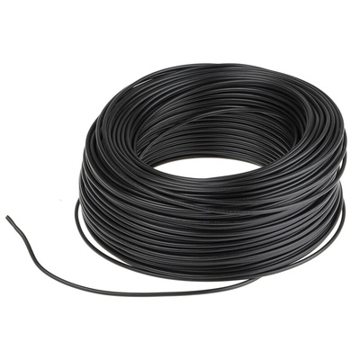 Lapp Black 0.75 mm² Hook Up Wire, 18 AWG, 100m, PVC Insulation