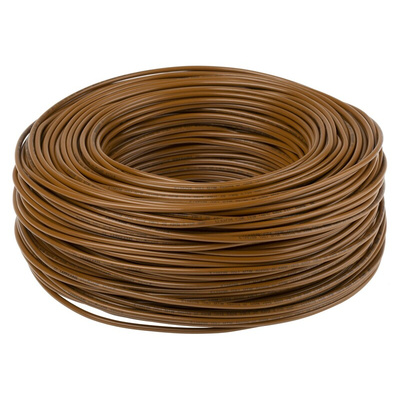 Lapp Brown 0.75 mm² Hook Up Wire, 20 AWG, 100m, PVC Insulation