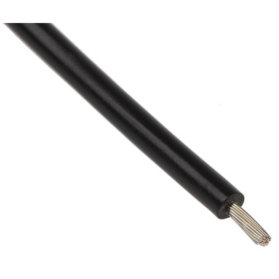 Lapp Black 1 mm² Hook Up Wire, 17 AWG, 100m, PVC Insulation