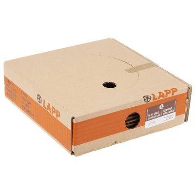 Lapp Brown 1 mm² Hook Up Wire, 17 AWG, 100m, PVC Insulation