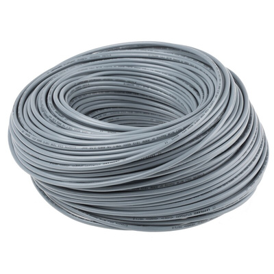 Lapp Grey 2.5 mm² Hook Up Wire, 13 AWG, 100m, PVC Insulation