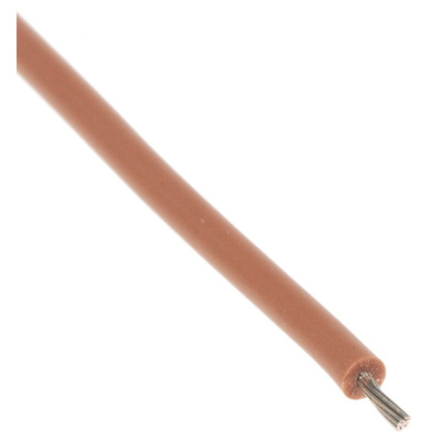 Lapp ÖLFLEX HEAT Series Brown 0.25 mm² Hook Up Wire, 24 AWG, 14/0.15 mm, 100m, Silicone Insulation