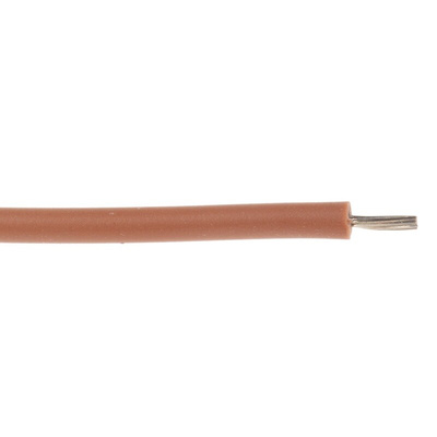 Lapp ÖLFLEX HEAT Series Brown 0.25 mm² Hook Up Wire, 24 AWG, 14/0.15 mm, 100m, Silicone Insulation