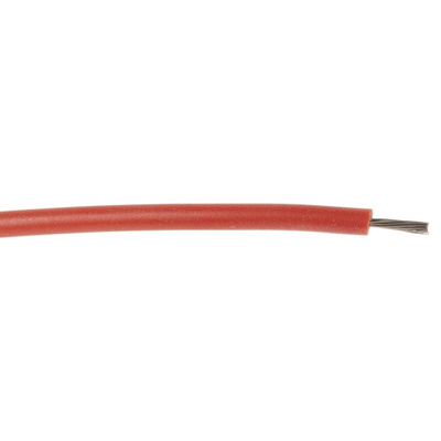Lapp ÖLFLEX HEAT Series Red 0.25 mm² Hook Up Wire, 24 AWG, 19/0.25 mm, 100m, Silicone Insulation