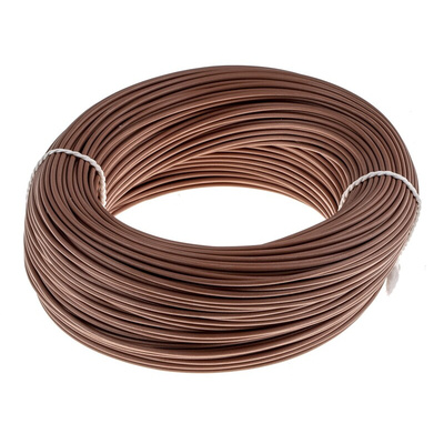 Lapp ÖLFLEX HEAT Series Brown 0.5 mm² Hook Up Wire, 20 AWG, 19/0.25 mm, 100m, Silicone Insulation