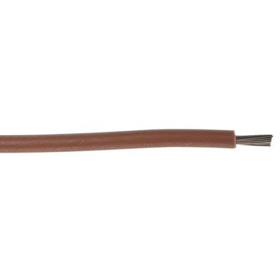 Lapp ÖLFLEX HEAT Series Brown 1 mm² Hook Up Wire, 17 AWG, 19/0.25 mm, 100m, Silicone Insulation