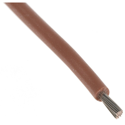 Lapp ÖLFLEX HEAT Series Brown 1 mm² Hook Up Wire, 17 AWG, 19/0.25 mm, 100m, Silicone Insulation