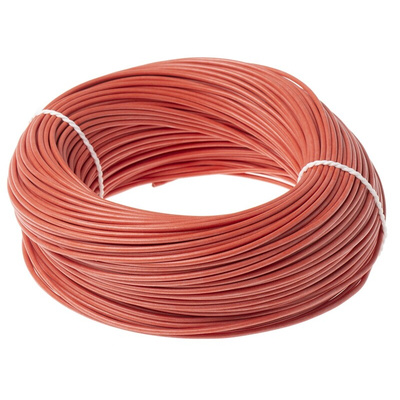 Lapp ÖLFLEX HEAT Series Red 1 mm² Hook Up Wire, 17 AWG, 19/0.25 mm, 100m, Silicone Insulation