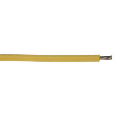Lapp ÖLFLEX HEAT Series Yellow 1.5 mm² Hook Up Wire, 15 AWG, 19/0.25 mm, 100m, Silicone Insulation