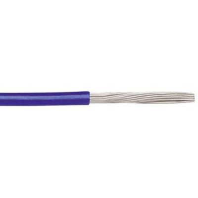 Alpha Wire EcoWire Series Blue 0.08 mm² Hook Up Wire, 28 AWG, 7/0.12 mm, 305m, MPPE Insulation