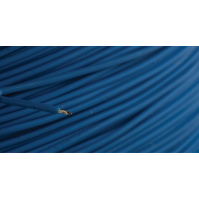 Alpha Wire EcoWire Series Blue 0.13 mm² Hook Up Wire, 26 AWG, 7/0.16 mm, 305m, MPPE Insulation