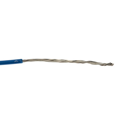 Alpha Wire EcoWire Series Blue 0.33 mm² Hook Up Wire, 22 AWG, 7/0.25 mm, 305m, MPPE Insulation