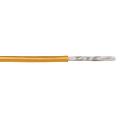 Alpha Wire EcoWire Series Orange 1.3 mm² Hook Up Wire, 16 AWG, 26/0.25 mm, 305m, MPPE Insulation