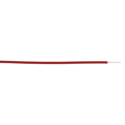 Alpha Wire 3051 Series Red 0.33 mm² Hook Up Wire, 22 AWG, 1/0.64 mm, 30m, PVC Insulation