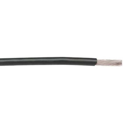 Alpha Wire Black 0.33 mm² Hook Up Wire, 22 AWG, 19/0.16 mm, 30m, PTFE Insulation